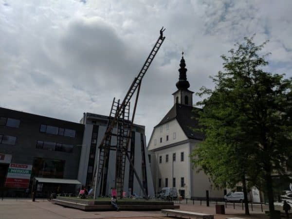 geocaching schatzsuche betriebsausflug linz oberoesterreich landesgalerie verstecke suchen stadtspaziergang teambuilding
