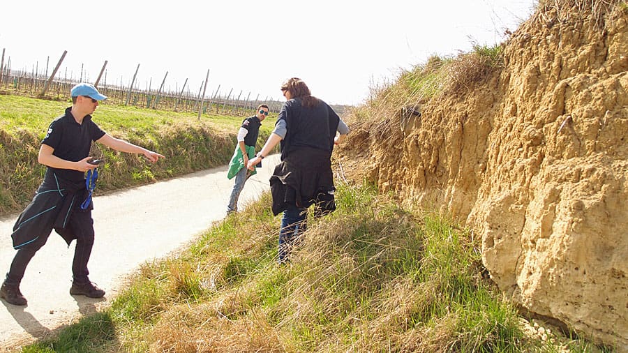 geocaching langenlois kamptal niederoesterreich schatzsuche betriebsausflug side event