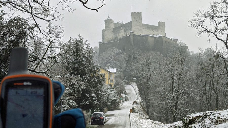 austria salzburg hohensalzburg festung geocaching gps geraet gps spaziergang outdoor incentive teambuilding firmenausflug mgs