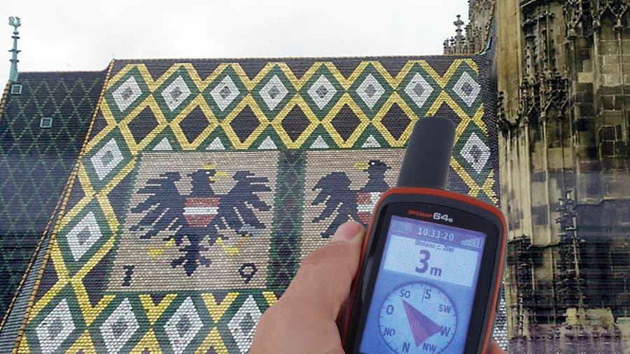Stephansplatz mit GPS